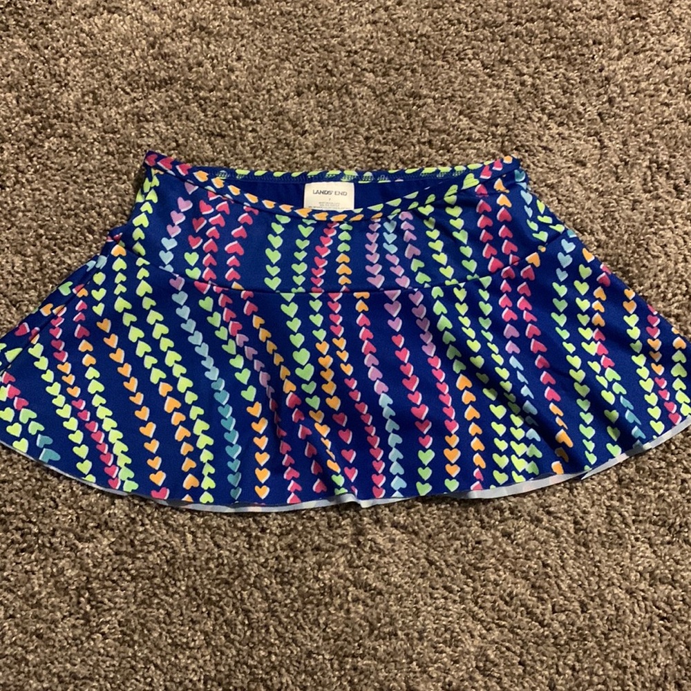 Lands End Girls Swim Bottoms with Skirt